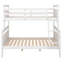 Twin Over Full Bunk Bed With Ladder And Safety Guardrail-ModernLuxe -Barbie Store GUEST 6451c66f 2121 45a0 9cd0 fee219796ba1
