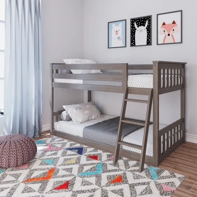 Max & Lily Twin Over Twin Low Bunk Bed 3 Max & Lily Twin Over Twin Low Bunk Bed