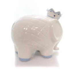 Bank White/Blue Coco Elephant Bank - One Bank 7.75 Inches - Baby Hand Painted - 3781Bl - Ceramic - Off-White -Barbie Store GUEST 64c7fb2b f42e 464c 9ef1 cfa28e79c297