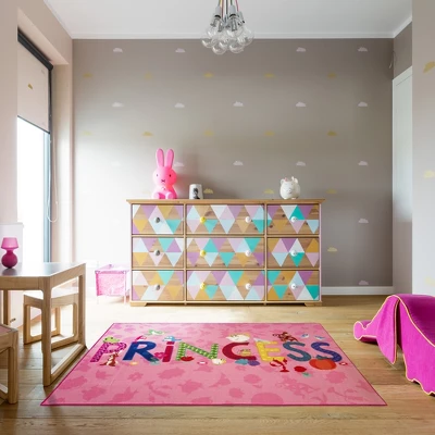 Disney Princess 4'6"X6'6" Icons Rug 3 Disney Princess 4'6"X6'6" Icons Rug