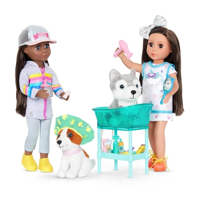 Glitter Girls Pet Grooming & 6" Dog Plush Husky Accessory Playset For 14" Dolls 3 Glitter Girls Pet Grooming & 6" Dog Plush Husky Accessory Playset For 14" Dolls - Image 2