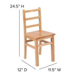 Flash Furniture Kids Natural Solid Wood Table And Chair Set For Classroom, Playroom, Kitchen -Barbie Store GUEST 66977dda ee60 4991 ba1c a2128c0381c2 1