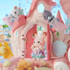 Calico Critters Baby Mermaid Castle, Dollhouse Playset With 3 Collectible Doll Figures -Barbie Store GUEST 6825665a b458 4218 b941 bc2d9f691ad5