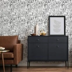 Star Wars Saga Line Sketches Peel And Stick Wallpaper Gray - RoomMates -Barbie Store GUEST 68cd0333 c82c 4fdf 85b9 eaaee7d9eefa