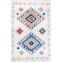 NuLOOM Marj Southwestern Kids Machine Washable Area Rug -Barbie Store GUEST 6a98af90 1e12 4d08 ae00 3bfd2d0346ce
