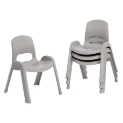 ECR4Kids SitRight Plastic Children’s Chair, Indoors And Outdoors, 11in Seat Height, 4-Pack -Barbie Store GUEST 6a9e3fde df61 423b 827d d22843ea06ed