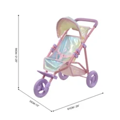 Olivia's Little World Baby Doll Jogging Stroller Buggy Iridescent Color OL-00016 -Barbie Store GUEST 6c7ec80c 68f8 41d0 81d1 a1130db8852e