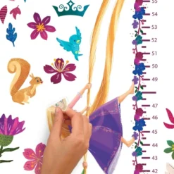 Disney Princesses Growth Chart Peel & Stick Wall Decals Pink - RoomMates