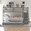 Twin Over Twin Wood Bunk Bed With 4 Drawers, Trundle And Staircase-ModernLuxe 2 Twin Over Twin Wood Bunk Bed With 4 Drawers, Trundle And Staircase-ModernLuxe -Barbie Store GUEST 6fd864ca 4c64 49df 8618 9289353429dc