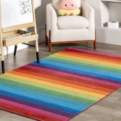 NuLOOM Henriette Rainbow Machine Washable Kids Area Rug -Barbie Store GUEST 70e0d1c2 9d8e 4cbb 8568 71ced393f719