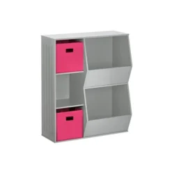3pc Kids' Floor Cabinet With 2 Bins Set - RiverRidge Home -Barbie Store GUEST 72874a3b c07f 4b8c a8b5 3a34326aa435