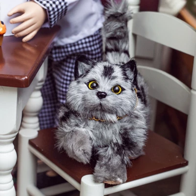 The Queen's Treasures 18 Inch Doll Pet Realistic Grey Striped Kitty Cat 3 The Queen's Treasures 18 Inch Doll Pet Realistic Grey Striped Kitty Cat