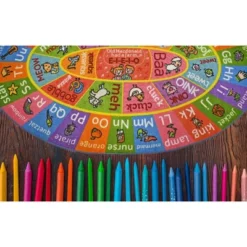 KC CUBS Boy & Girl Kids ABC Alphabet W/ Animals & Sounds Educational Learning & Fun Game Play Nursery Bedroom Classroom Oval Rug Carpet -Barbie Store GUEST 73cc2fdd 1373 47af 9592 fec2f87a0cd8