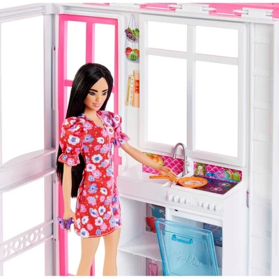 Barbie Dollhouse Playset - 2 Levels & 4 Play Areas 4 Barbie Dollhouse Playset - 2 Levels & 4 Play Areas - Image 2