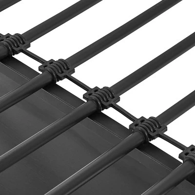 Flash Furniture Jake Metal Loft Bed Frame With Desk, Protective Guard Rails And Ladder For Kids, Teens And Adults 10 Flash Furniture Jake Metal Loft Bed Frame With Desk, Protective Guard Rails And Ladder For Kids, Teens And Adults - Image 8