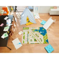 52.5"x71" Mini City 3D Play Rug - IVI -Barbie Store GUEST 768f37f3 ad70 4ab6 9775 19d508b3c57d