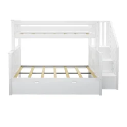Max & Lily Twin Over Full Staircase Bunk Bed With Trundle 10 Max & Lily Twin Over Full Staircase Bunk Bed With Trundle -Barbie Store GUEST 76aed90b 0c24 4555 bf68 120ed110b069