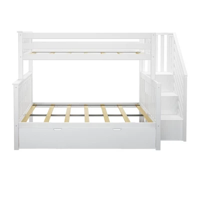 Max & Lily Twin Over Full Staircase Bunk Bed With Trundle 4 Max & Lily Twin Over Full Staircase Bunk Bed With Trundle - Image 2