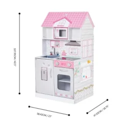 Teamson Kids 'Wonderland' Children's 2 In 1 Doll House & Play Kitchen TD-12515P -Barbie Store GUEST 77f42a3c 395d 4669 974a e2311645bb2e