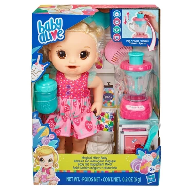 Baby Alive Magical Mixer Baby Doll - Strawberry Shake 3 Baby Alive Magical Mixer Baby Doll - Strawberry Shake