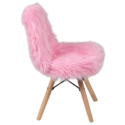 Emma And Oliver Kids Shaggy Dog Accent Chair - Desk Chair - Playroom Chair -Barbie Store GUEST 78bd16ec 8854 4d19 af94 588199cd90d1