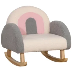 Qaba Kids Sofa, Rocking Toddler Sofa Chair With Solid Wooden Frame, Faux Lamb Fleece Fabric For Nursery, Kindergarten, Playroom, Bedroom 15 Qaba Kids Sofa, Rocking Toddler Sofa Chair With Solid Wooden Frame, Faux Lamb Fleece Fabric For Nursery, Kindergarten, Playroom, Bedroom -Barbie Store GUEST 798ee29a 0be1 45a0 9b95 29078c1fed5a
