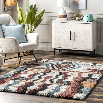 NuLOOM Henley ZigZag Kids Shag Area Rug 3 NuLOOM Henley ZigZag Kids Shag Area Rug