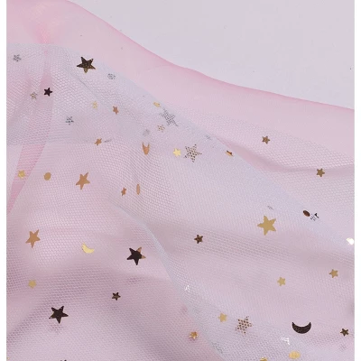 Badger Basket Starlights Metal Doll Crib With Canopy Bedding Storage And LED Lights - Pink/White/Stars 8 Badger Basket Starlights Metal Doll Crib With Canopy Bedding Storage And LED Lights - Pink/White/Stars - Image 6