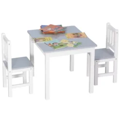 Qaba Kids Table And Chair Set For Arts, Meals, Lightweight Wooden Homework Activity Center, Toddlers Age 3+, Gray 9 Qaba Kids Table And Chair Set For Arts, Meals, Lightweight Wooden Homework Activity Center, Toddlers Age 3+, Gray -Barbie Store GUEST 7c74a271 cb7f 457a 8bcc 9ea51bda1c5b