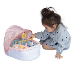 Manhattan Toy Stella Collection Soft Baby Doll Crib With Removable Canopy And Mobile For 12" To 15" Baby Dolls -Barbie Store GUEST 7ef4ffa5 e98d 4d9c 9a9b 6f3b703d9684