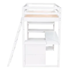 Loft Bed With Ladder, Shelves, And Desk - ModernLuxe 19 Loft Bed With Ladder, Shelves, And Desk - ModernLuxe -Barbie Store GUEST 8241b582 a3d6 4d7c 9005 e7a38111d490