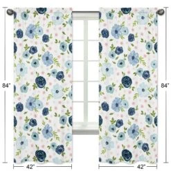 2pc Sweet Jojo Designs Watercolor Floral Window Panel Pink/Blue - Sweet Jojo Designs 9 2pc Sweet Jojo Designs Watercolor Floral Window Panel Pink/Blue - Sweet Jojo Designs -Barbie Store GUEST 8252d9e2 524f 4b01 b8fc 41f7b9db1b75