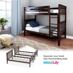 Max & Lily Twin Over Twin Bunk Bed 12 Max & Lily Twin Over Twin Bunk Bed -Barbie Store GUEST 8396c6cc 858b 43d3 8ff6 174f94d3e0f5