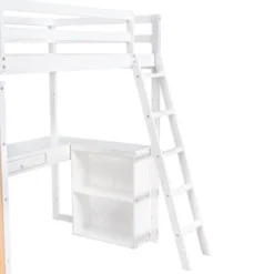 Loft Bed With Ladder, Shelves, And Desk - ModernLuxe 21 Loft Bed With Ladder, Shelves, And Desk - ModernLuxe -Barbie Store GUEST 854beb2f 5af3 4b47 8fba fcf70215bd7f