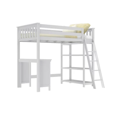 Max & Lily Twin High Loft Bed With Bookcase And Desk 10 Max & Lily Twin High Loft Bed With Bookcase And Desk - Image 8