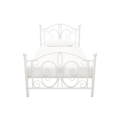 Twin Kids' Bombay Metal Bed White - Room & Joy -Barbie Store GUEST 87b8d0c6 7266 4a3c 86cb 83b88000ed40