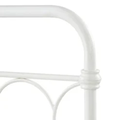 Twin Caledonia Metal Bed Antique White - Inspire Q -Barbie Store GUEST 88ab8add 8931 4613 9d28 29d2f00fd68d