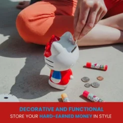 Silver Buffalo Sanrio Hello Kitty 6-Inch Ceramic Figural Coin Bank Storage -Barbie Store GUEST 88f0de1e 7d78 4ada ae32 c10b78f33ef8