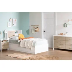 Munich 2 Drawer Nightstand - White/Soft Elm - South Shore 12 Munich 2 Drawer Nightstand - White/Soft Elm - South Shore -Barbie Store GUEST 8973778e 4fcb 4eab b4ee 882b9d4d2670 1