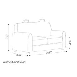 Upholstered Kids' Sofa Gray - Pillowfort™ -Barbie Store GUEST 8bd0e36e 147c 4c1d bcfb 73703a97ebdd