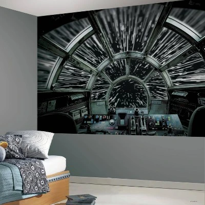 Star Wars Millennium Falcon Peel And Stick Wall Mural - RoomMates 3 Star Wars Millennium Falcon Peel And Stick Wall Mural - RoomMates