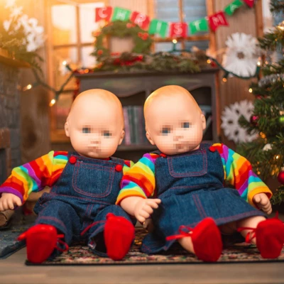 The Queen's Treasures 15 Inch Doll Clothes Rainbow Tee Shirt And Overalls 6 The Queen's Treasures 15 Inch Doll Clothes Rainbow Tee Shirt And Overalls - Image 4