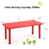 Costway Kids Plastic Rectangular Learn And Play Table Playroom Kindergarten Home Red -Barbie Store GUEST 8deae942 0603 45dc 9520 276a9f902a70