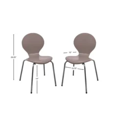 Set Of 2 Kids' Bentwood Chairs With Chrome Legs - Gift Mark -Barbie Store GUEST 8ec6bb5d f6b0 4a9e 8aa2 068e25d71fac
