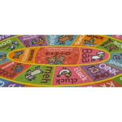 KC CUBS Boy & Girl Kids ABC Alphabet W/ Animals & Sounds Educational Learning & Fun Game Play Nursery Bedroom Classroom Oval Rug Carpet -Barbie Store GUEST 8f2dfa24 ee8e 4553 aa04 856f5a2f21d8