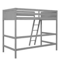 Twin Size Wood Loft Bed With Ladder-ModernLuxe -Barbie Store GUEST 913d032e 25d4 49f0 b612 fc22c03f0cce