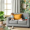 Upholstered Kids' Sofa Gray - Pillowfort™ -Barbie Store GUEST 916f74db 27a9 444c 94f1 651e6c99f317