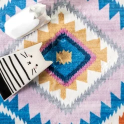 NuLOOM Marj Southwestern Kids Machine Washable Area Rug -Barbie Store GUEST 926040ee 543e 41c7 82ad d106f0a9eb39