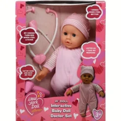 The New York Doll Collection 14 Inch Talking Baby Doll Doctor Playset -Barbie Store GUEST 93022f47 a6b2 4a28 9d79 f7526464fbb4