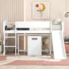 Low Study Loft Bed With Rolling Portable Desk And Chair - ModernLuxe -Barbie Store GUEST 936223a6 4968 4ff0 9f7f 5ab6e8946d60